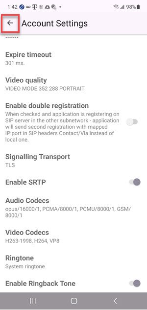 Image: Click back arrow again