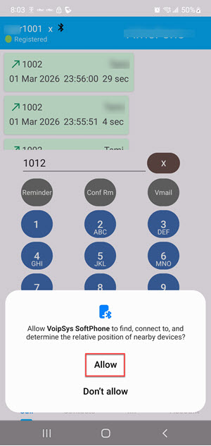 Image: Dial.  Grant Additional Permission(s)